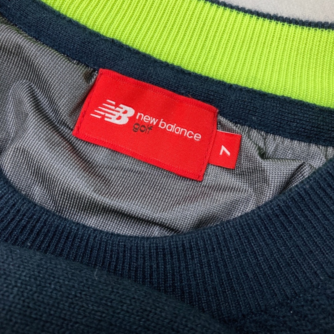 サイズ：7 NEW BALANCE GOLF ニューバランス 裏地付 ニットセーター