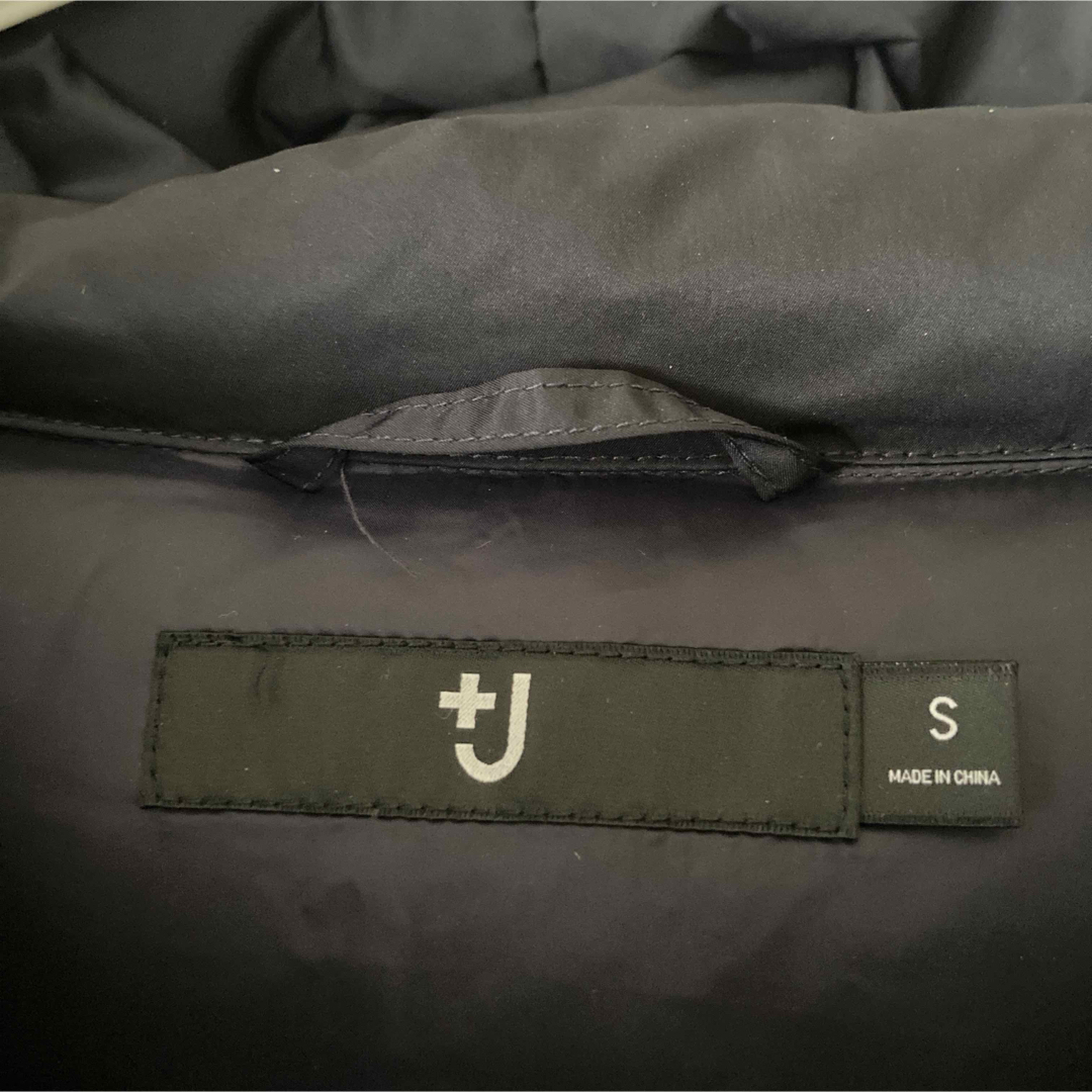 UNIQLO - uniqlo ユニクロ＋J ダウンショートパーカ ネイビー S タグ