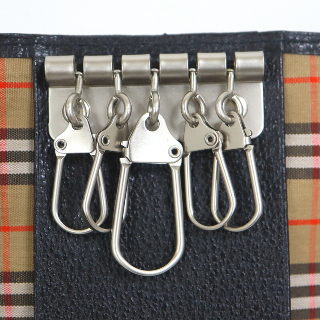 BURBERRY - BURBERRY バーバリー キーケース 5連 ブラック×ノヴァ