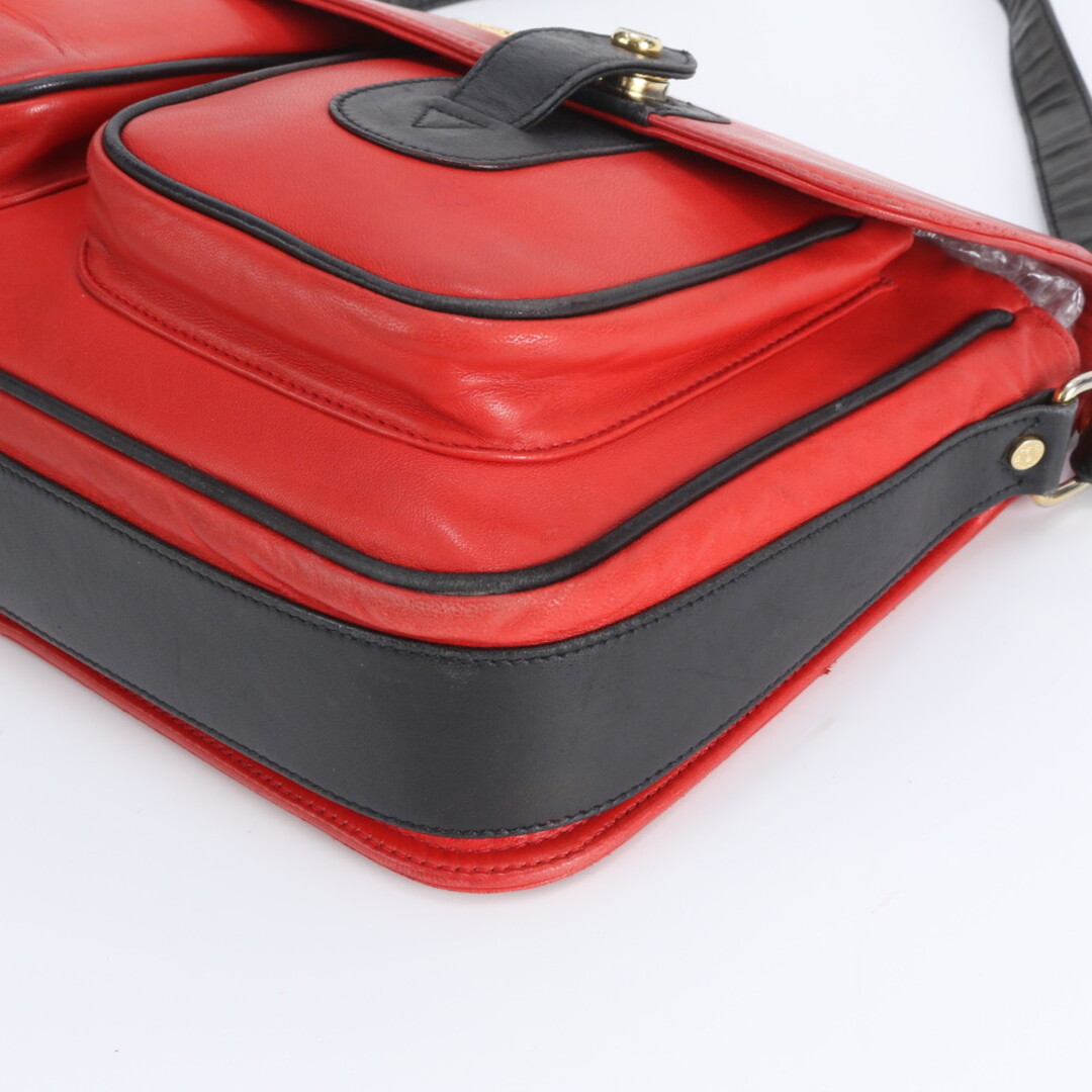 HUNTING WORLD - ハンティングワールド レッド レザー ショルダー