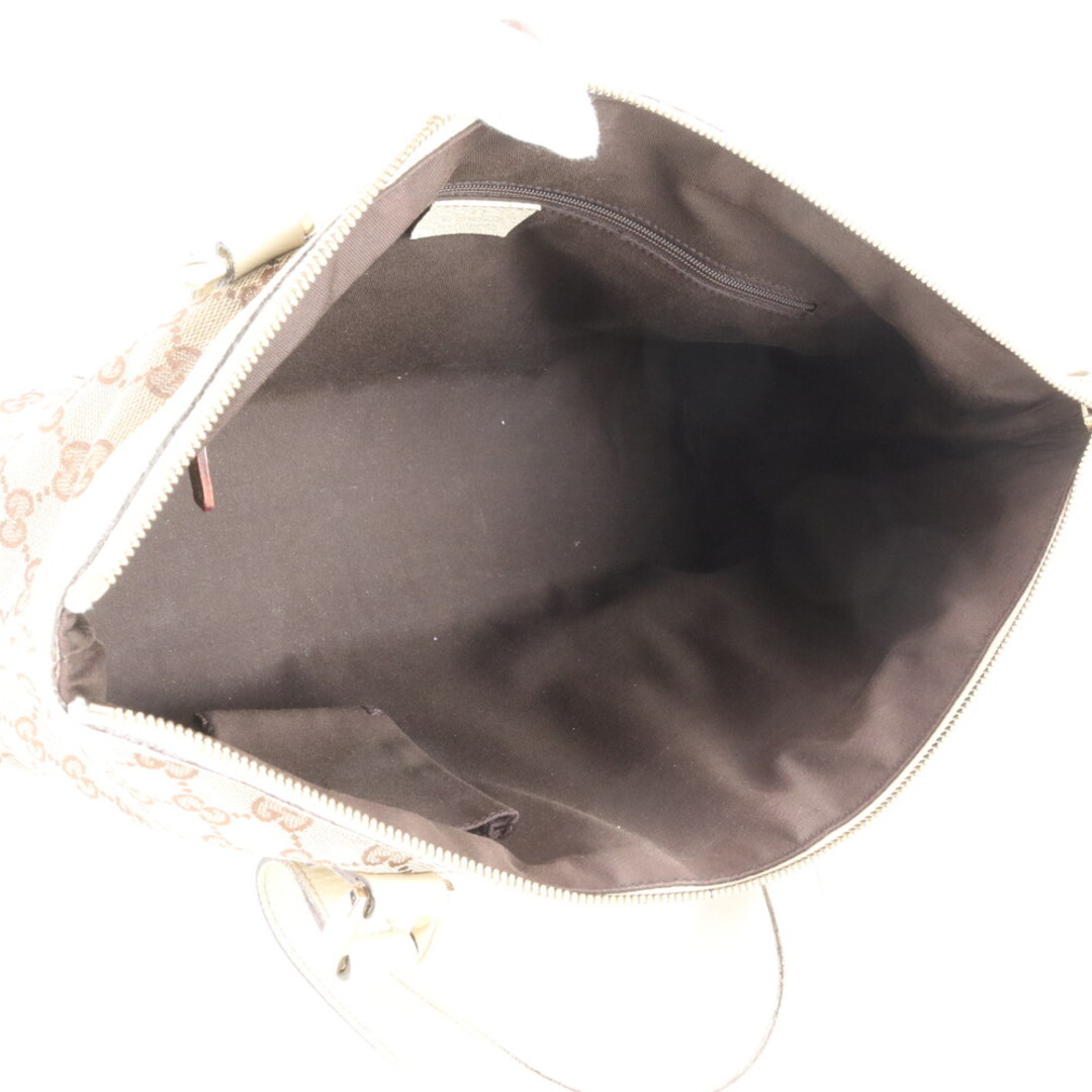 GUCCI - 美品 グッチ GGキャンバス 141470 レザー トート バッグ