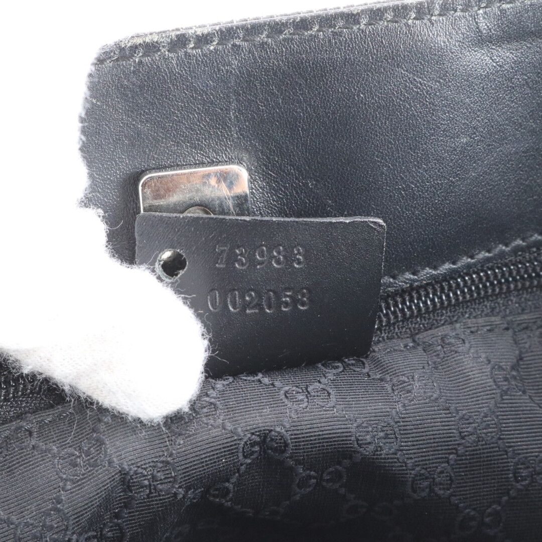 GUCCI - 美品 グッチ シェリー ライン 73983 レザー キャンバス トート