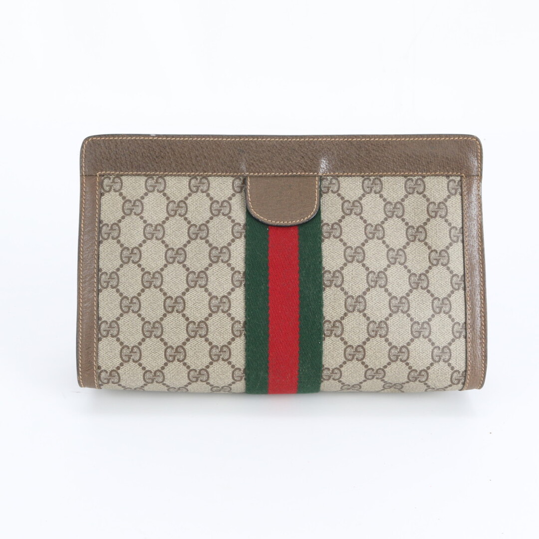 GUCCI - グッチ GGスプリーム シェリー ライン レザー セカンドバッグ