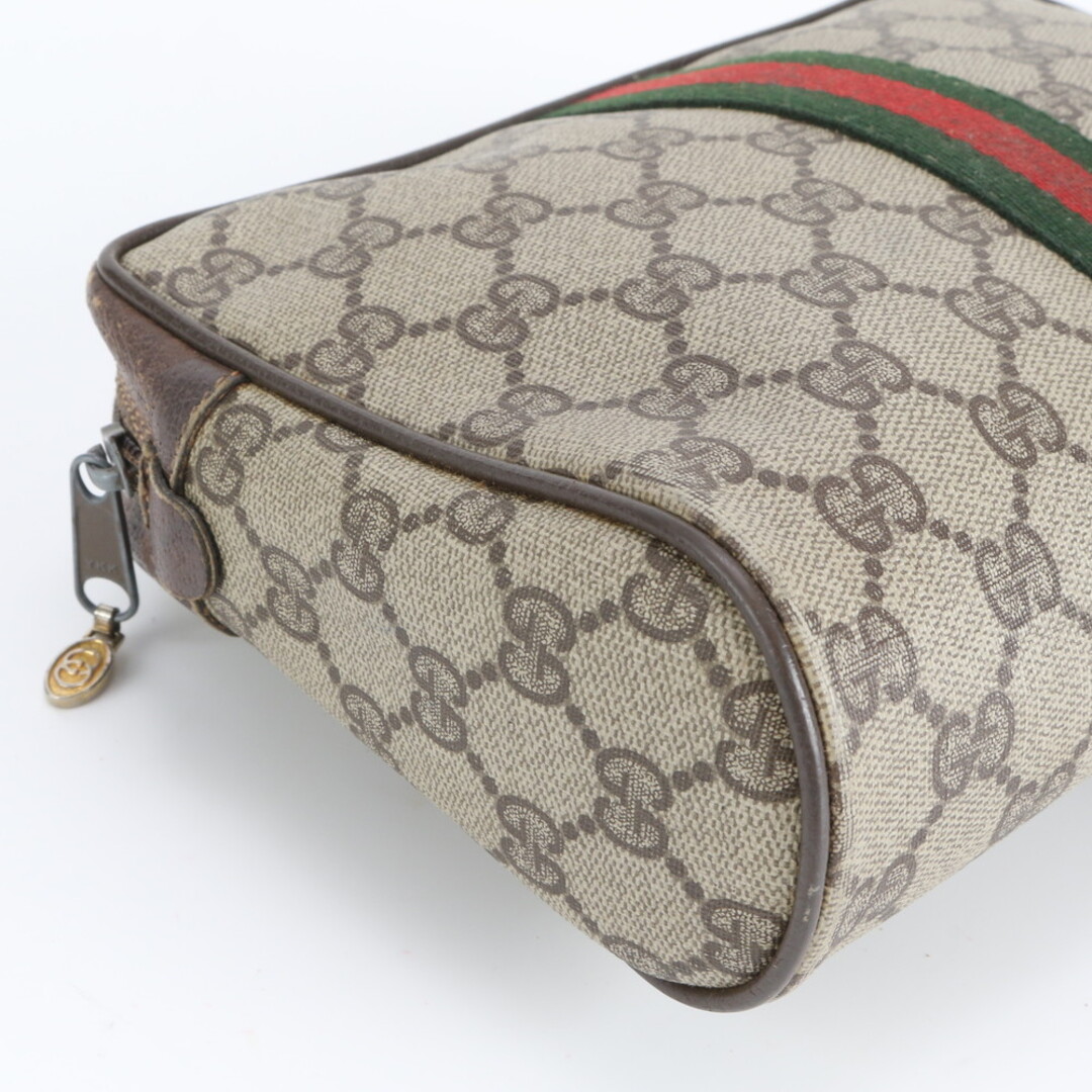 GUCCI - グッチ GGスプリーム シェリー ライン レザー セカンドバッグ