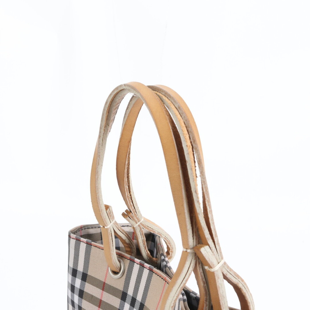 BURBERRY - バーバリー ノバ チェック ベージュ レザー ナイロン