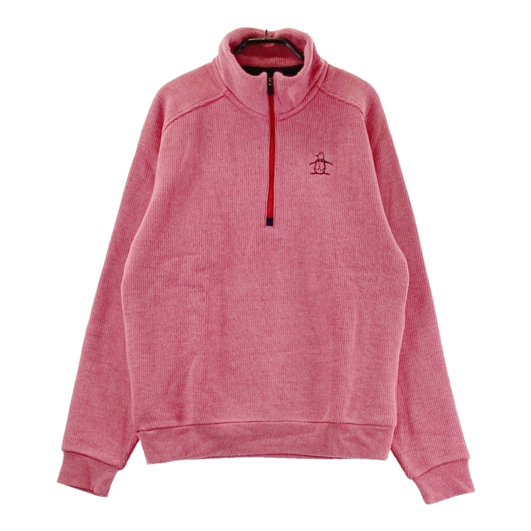 サイズ：L MUNSING WEAR マンシングウェア ハーフジップ ニット