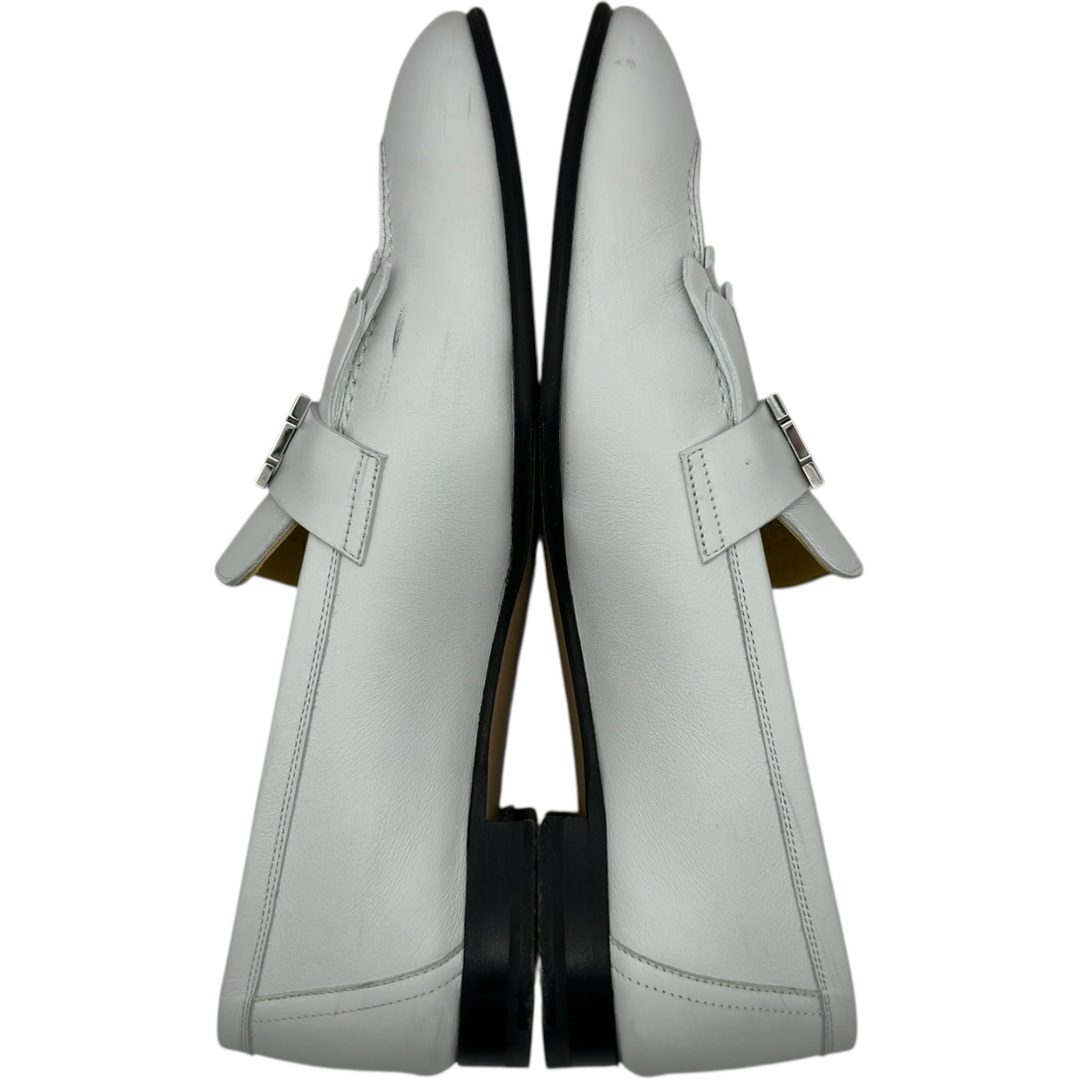 HERMES - エルメス HERMES ロワイヤル モカシンローファー ホワイト