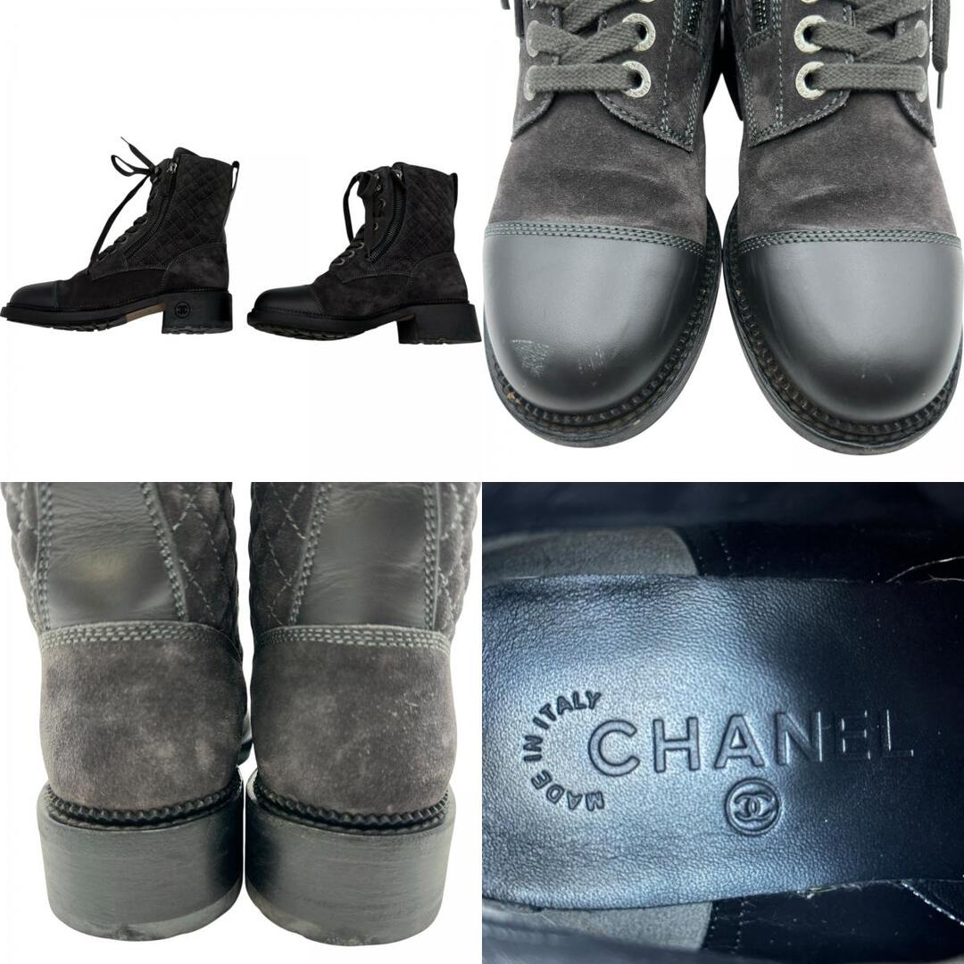 CHANEL - シャネル CHANEL ココマークスエードショートブーツ G33769