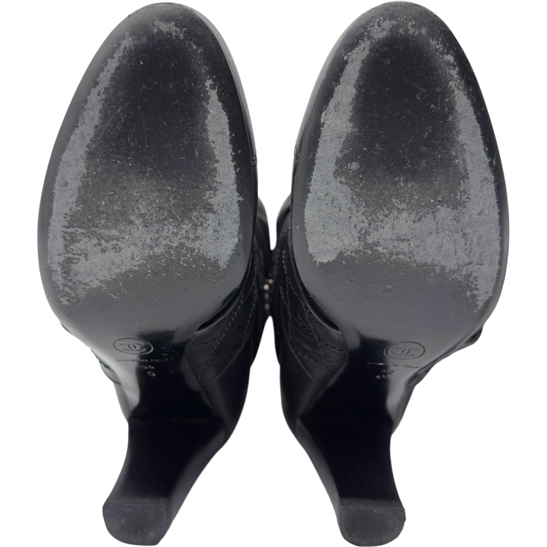 CHANEL - シャネル CHANEL ココマークキルティングショートブーツ