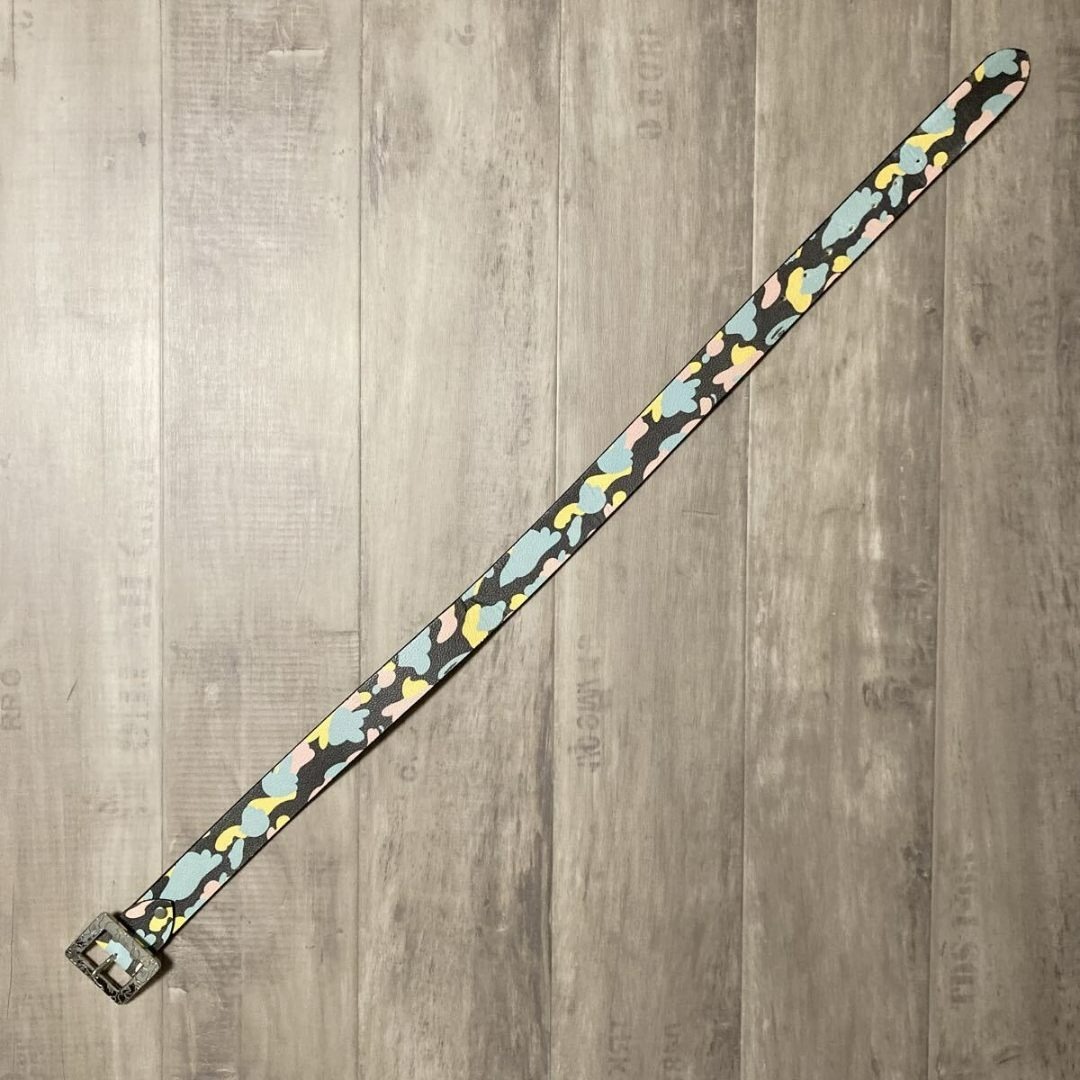 A BATHING APE - BAPE マルチカモ レザー ベルト Mサイズ a bathing