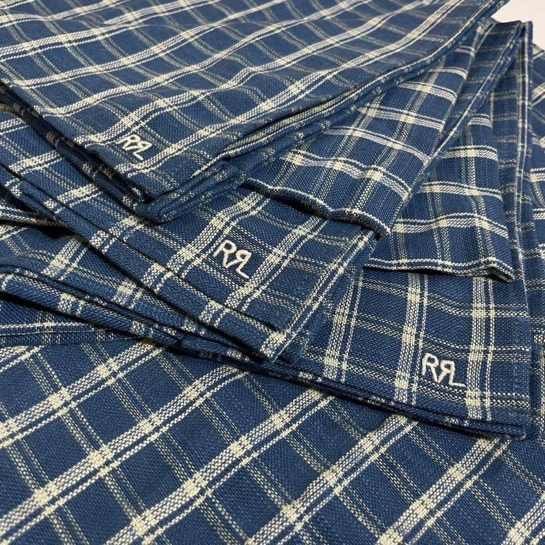 RRL - 【未使用】RRL チェックド ナプキン セット ウィズ レザー