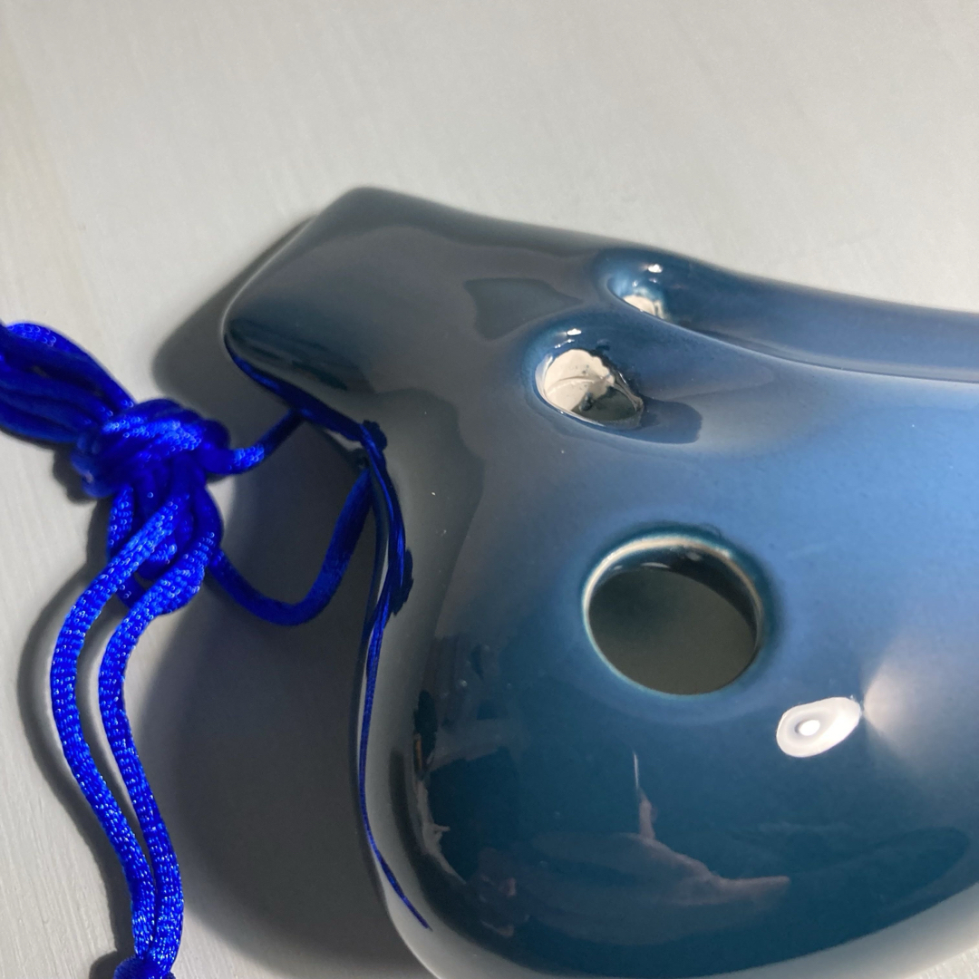 新品未使用】TNGオカリナ ダブル アルト C管 グラデーションブルー 青