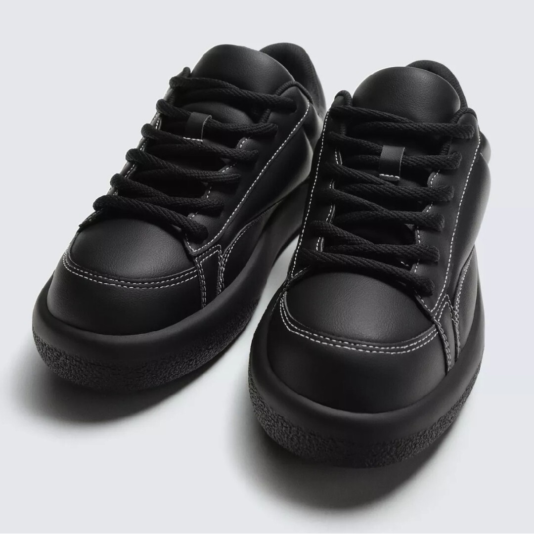 ZARA - ZARA ザラ メンズスニーカー 厚底 チャンキーソールスニーカー