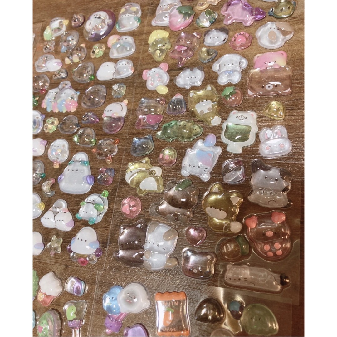 074 ボンボンドロップ系 8枚セット 硬化シール 大量セット まとめ売り