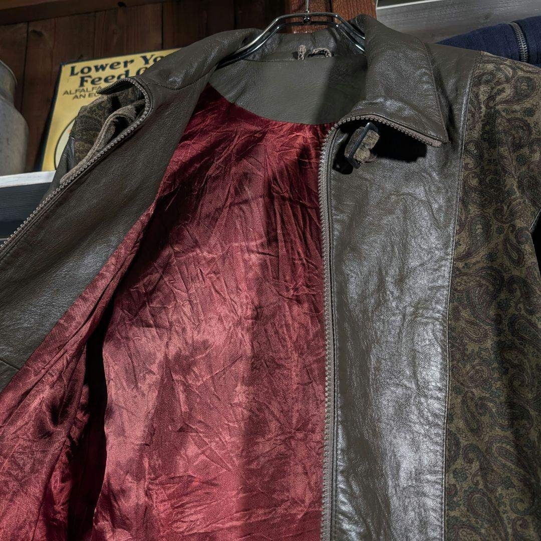 VINTAGE - イタリア製 90s ビンテージ クレイジーパターン ペイズリー