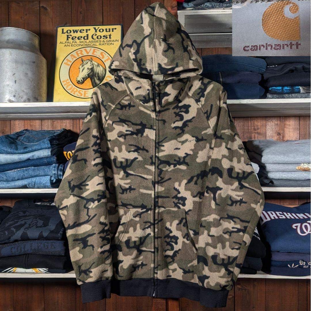carhartt - 00s old Carhartt タイガーカモ ジップパーカー ワン