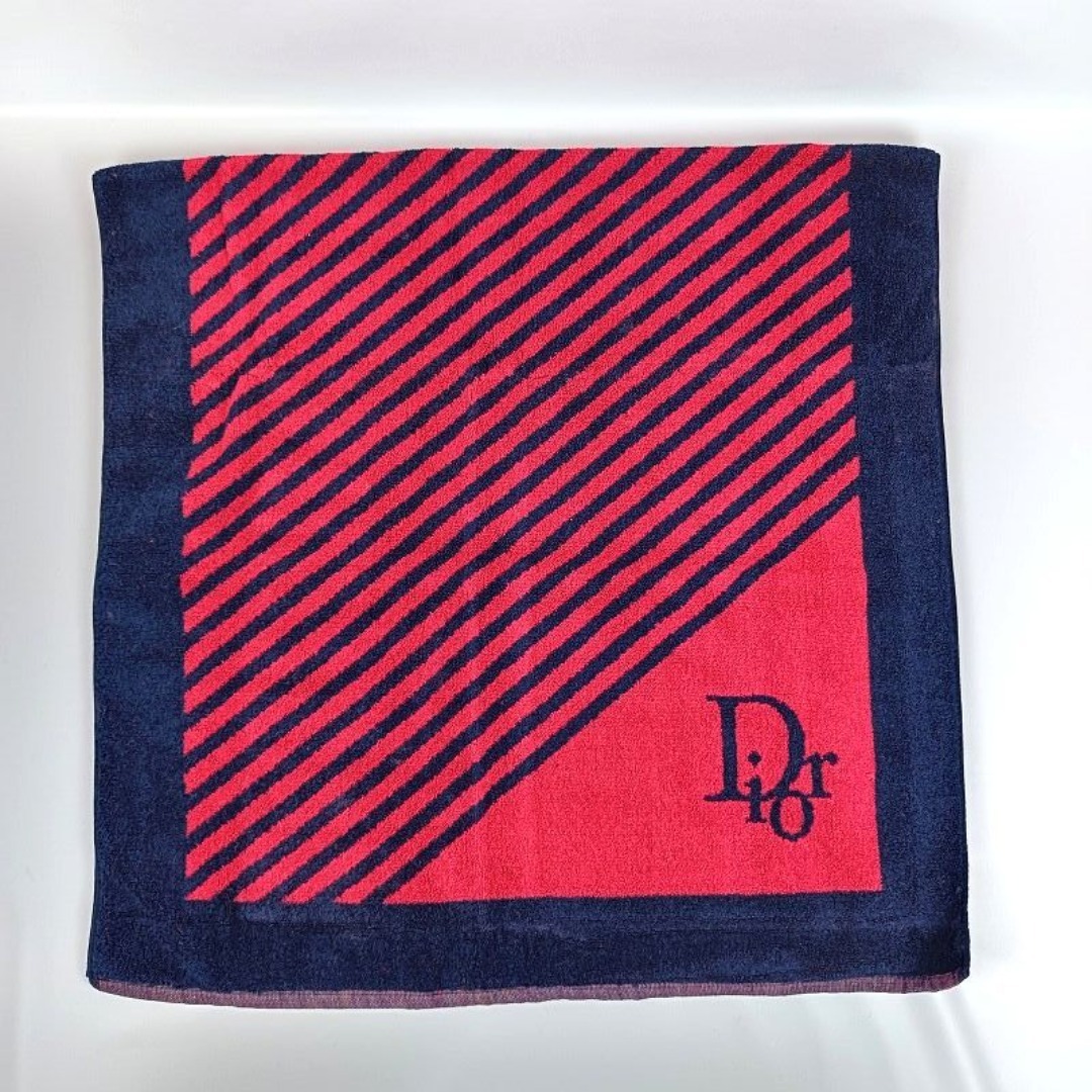 Christian Dior - クリスチャンディオール バスタオル レッド×ネイビー