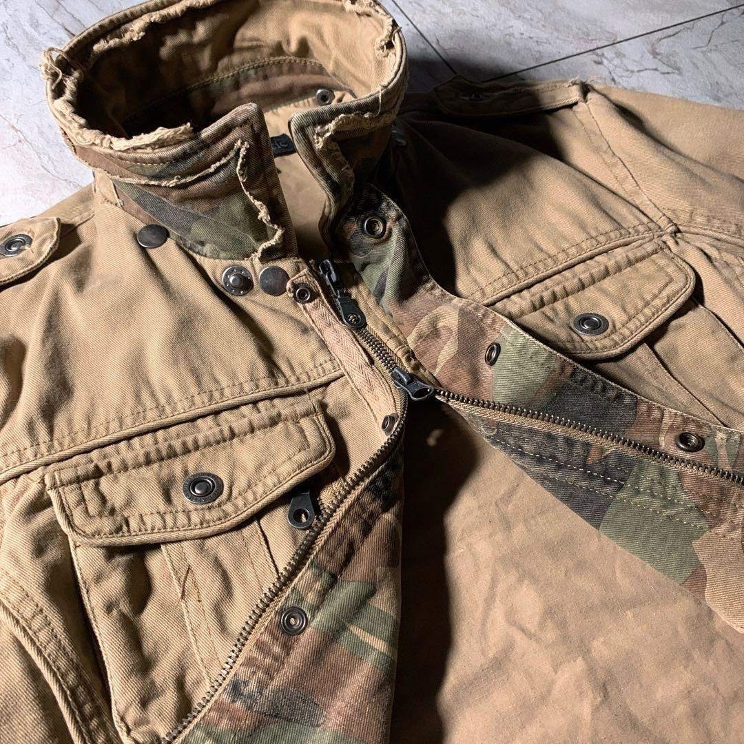 in the attic - 00s archive ギミック ダブルジップ 短丈ミリタリー