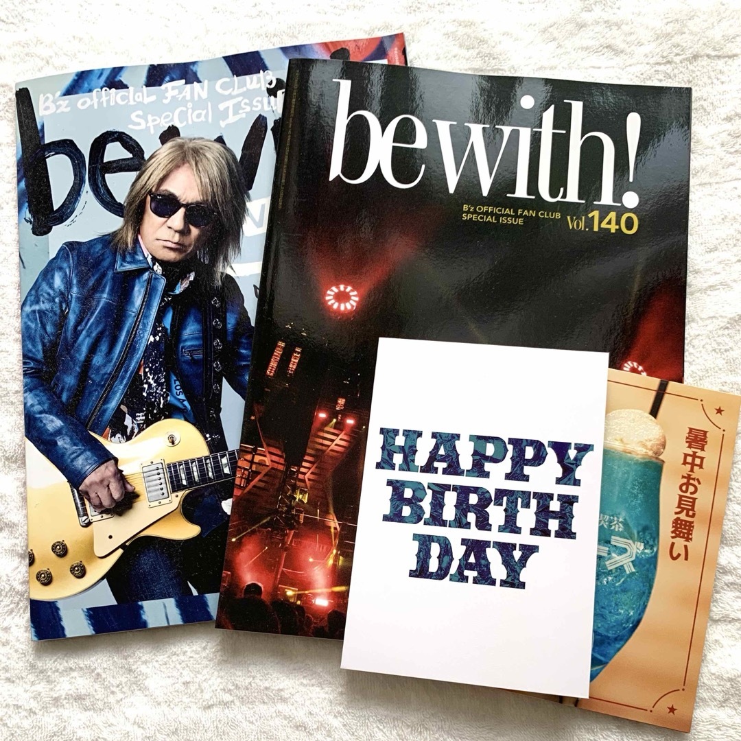 B'z - B'z 会報 vol.140 ＆ 141 ＆ カード 計4点セットの通販 by sei