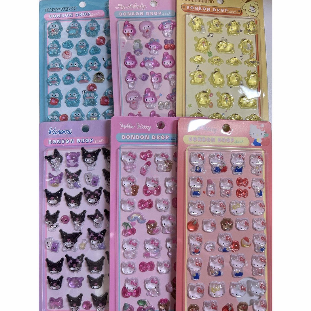 ボンボンドロップシール 6枚セットの通販 by Y's shop｜ラクマ