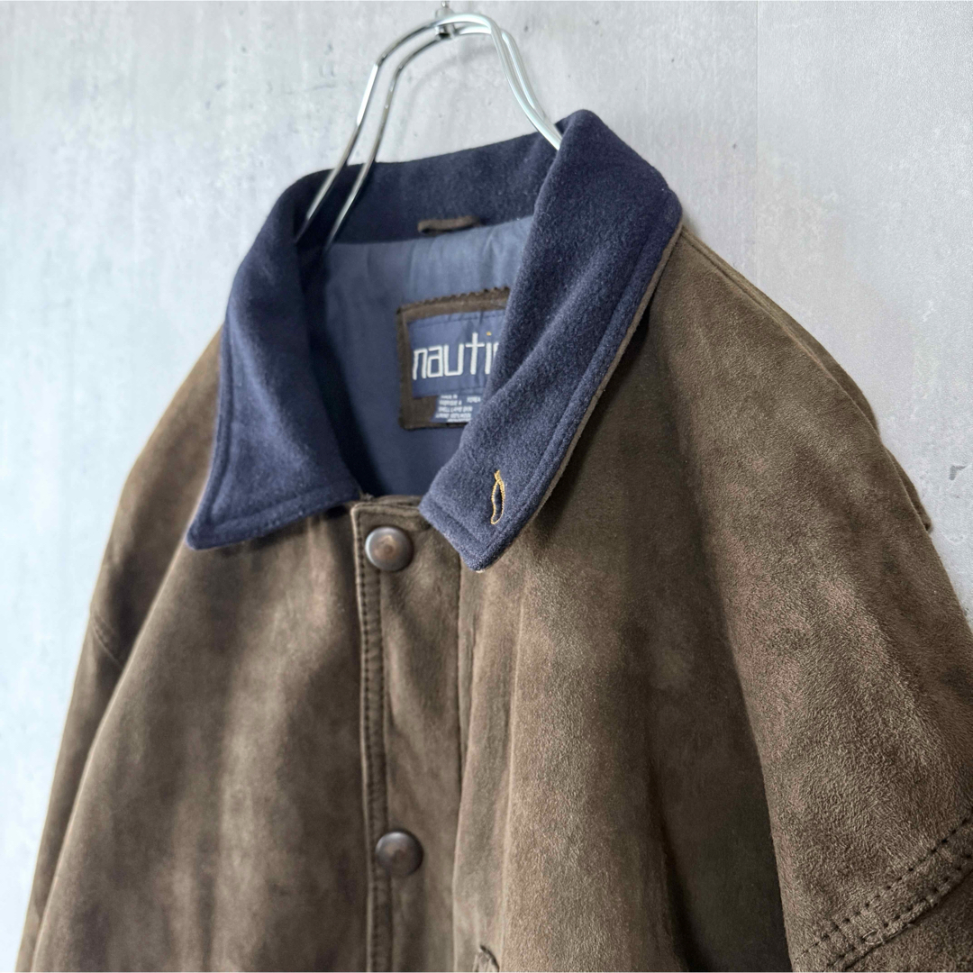 NAUTICA - ノーティカ 本革ラムレザー ハンティングジャケット