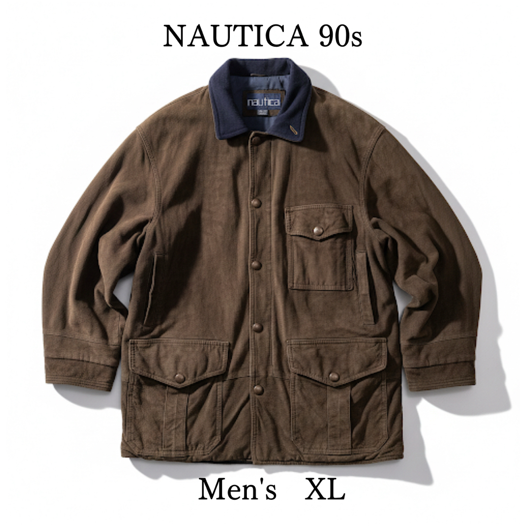 NAUTICA - ノーティカ 本革ラムレザー ハンティングジャケット