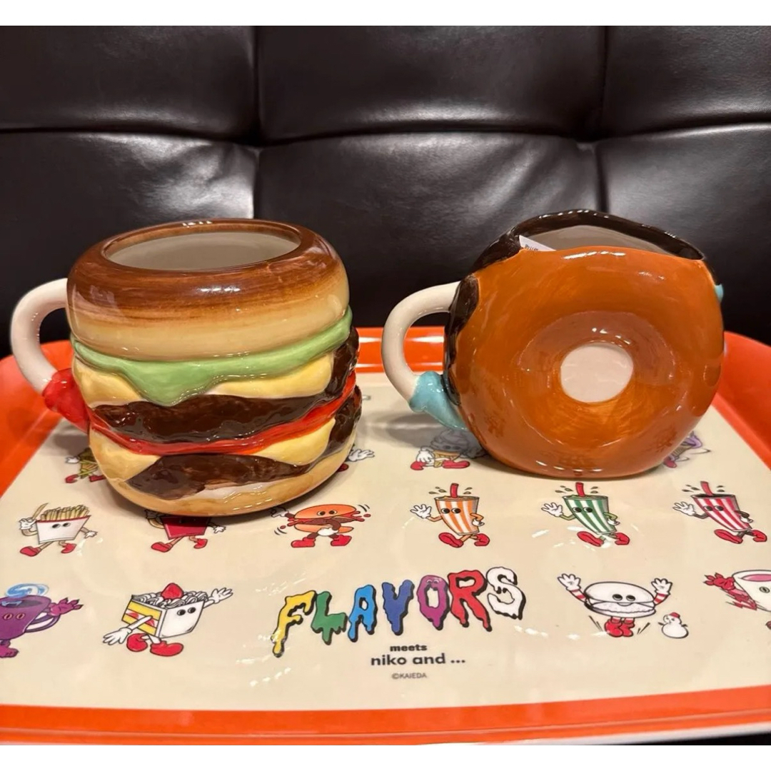 niko and - ニコアンド FLAVORS ハンバーガーマグ ドーナツマグ