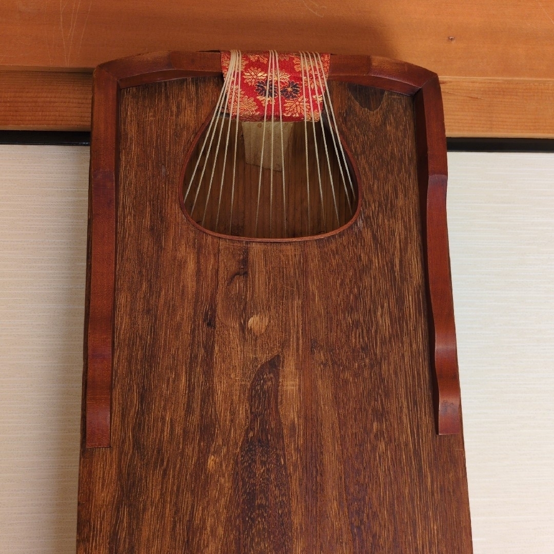①※※廃棄します※※生田流 師範代使用品☆十三絃 お琴 箏 琴 和楽器の