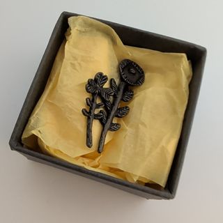 mina perhonen - ミナペルホネン ブローチ - 金属素材 白 鳥の通販 by