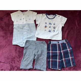 familiar（チェック ・ ロンパース）のフリマアイテム一覧