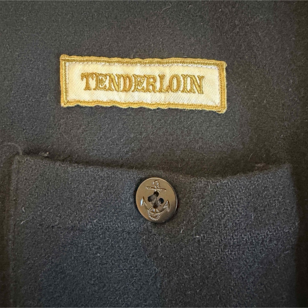 TENDERLOIN - テンダーロイン T-WOOL CPO JKT ボックスロゴ 黒