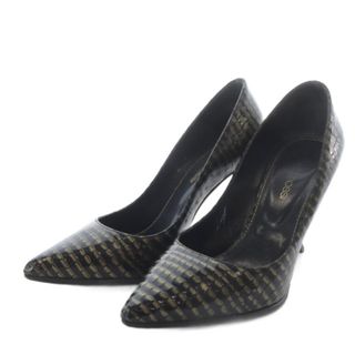 Sergio Rossi - 美品 Sergio Rossi sr1 メタルプレート ポインテッド