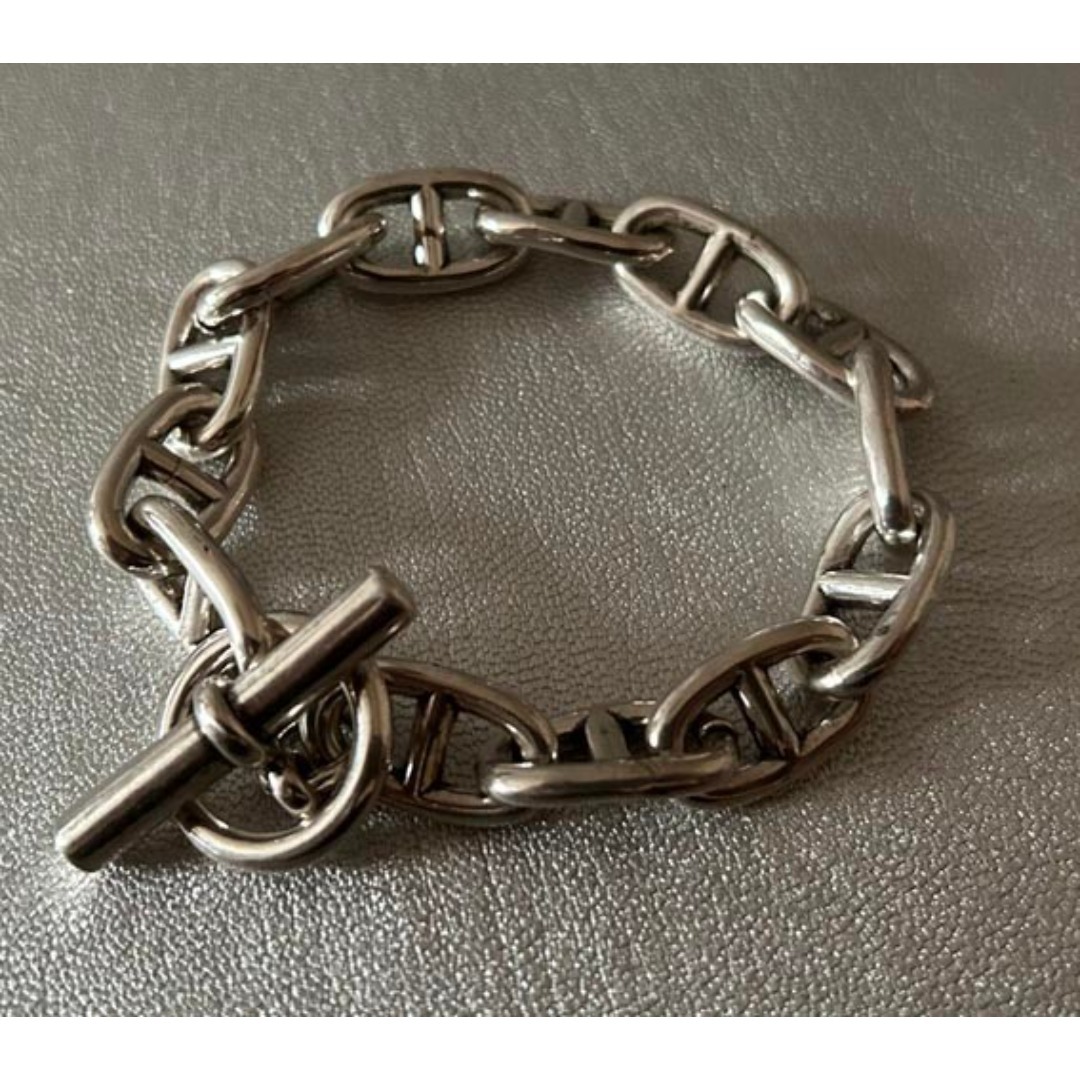 重厚 アンカーチェーン ブレスレット シルバー S925 銀 ヴィンテージ