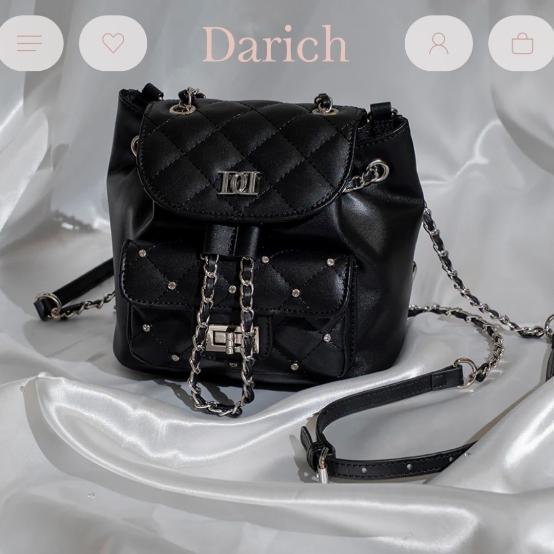 Darich♡キルティングビジューミニリュック♡サックス S115605887