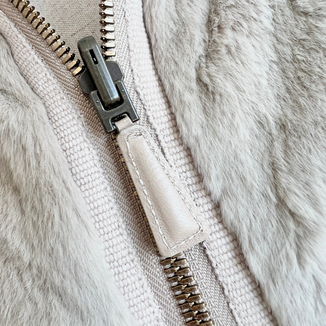 Agnona - 美品☆AGNONA☆リアルファー☆カシミヤニット☆リバーシブル