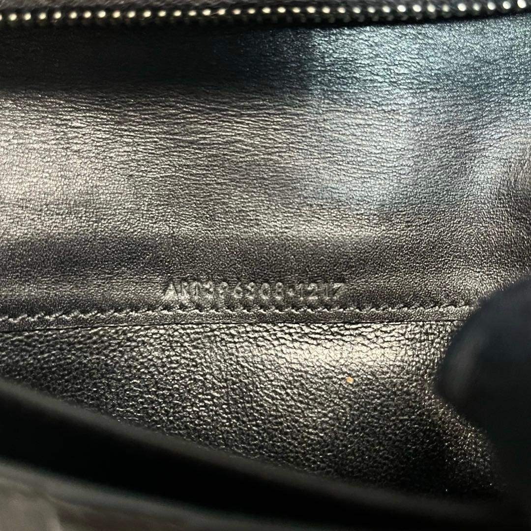 SAINT LAURENT - 希少✨サンローラン 長財布 クロコ型押し ロゴ刻印