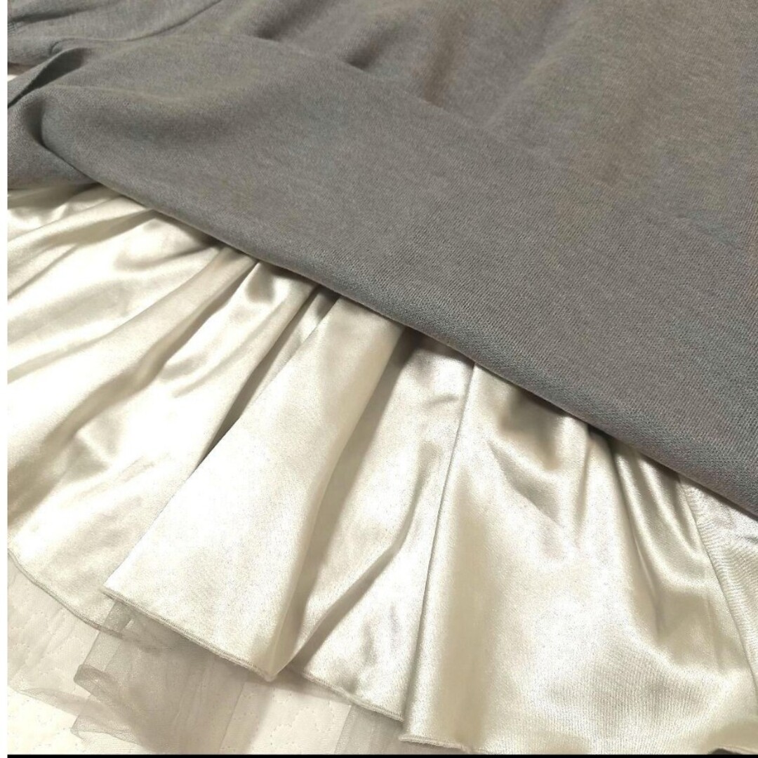 美品✨ビアズリー 定価2.86万 チュチュキャミニット グレー インナー付き