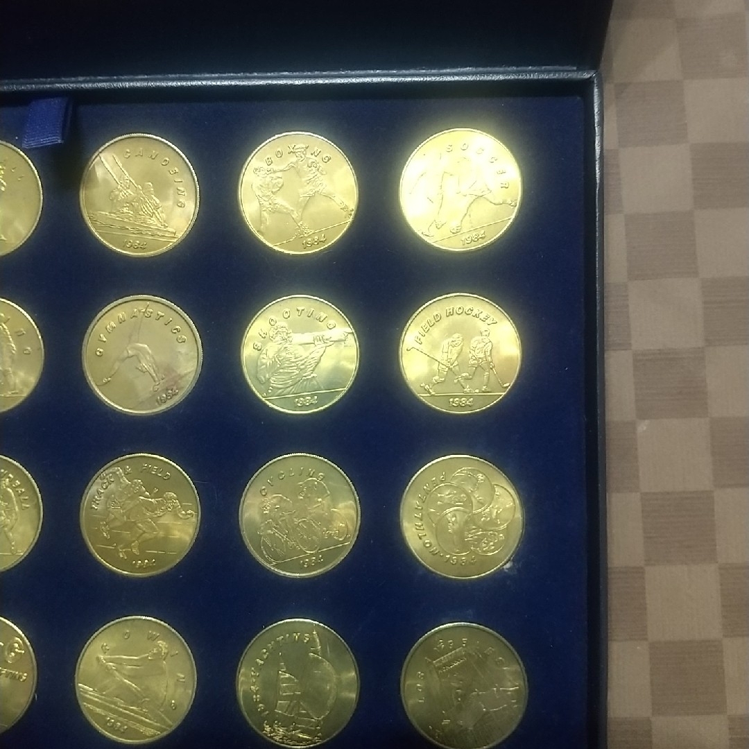 1984年ロサンゼルスオリンピック記念トークン 24枚セット 記念メダルの