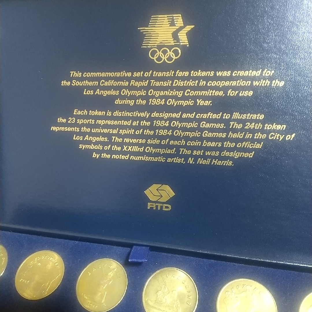 1984年ロサンゼルスオリンピック記念トークン 24枚セット 記念メダルの