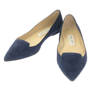 JIMMY CHOO - JIMMY CHOO クリスタルポインテッドトゥパンプス 38の