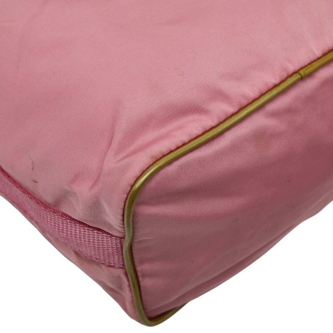 PRADA - プラダ 三角ロゴプレート ハンドバッグ ポーチ ナイロン