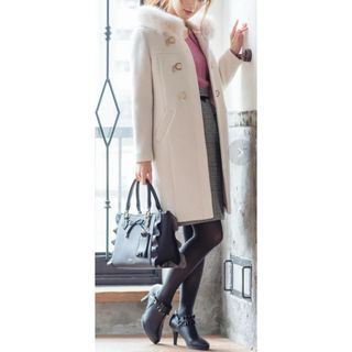 MISCH MASCH - 山本美月ちゃん着用 大人気 ミディアム丈ダッフルコート