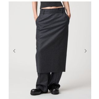 6 (ROKU) - enof ace long skirt white Lサイズの通販 by る's shop