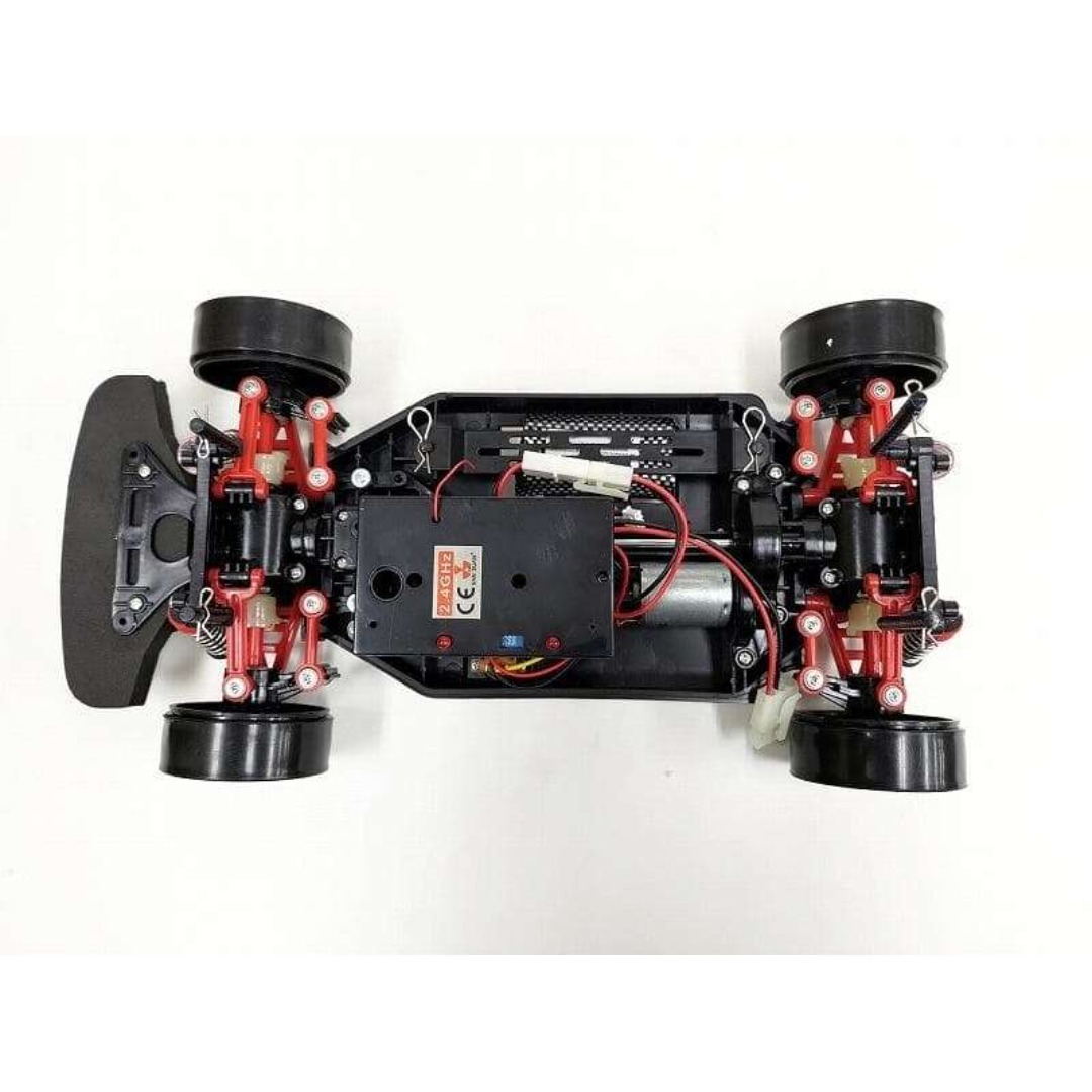 ターボ機能付き 1/10 ドリフトラジコンカー D001 白 スペアボディー付