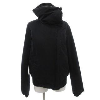 美品セオリー 2WAY ショート ダウンジャケット スタンドカラーダーク