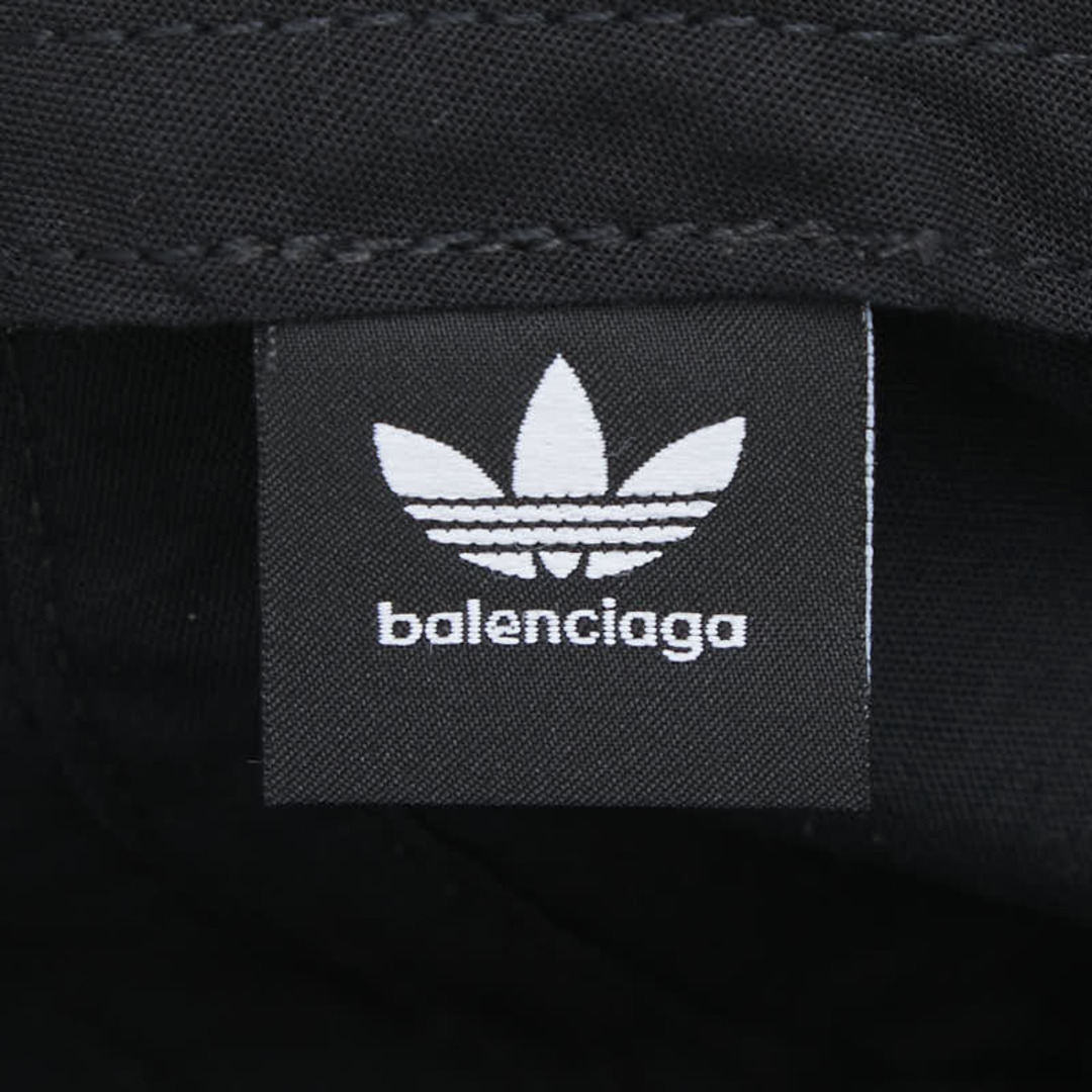 balenciaga adidasブラック ストライプ キャップ M balenciaga adidas