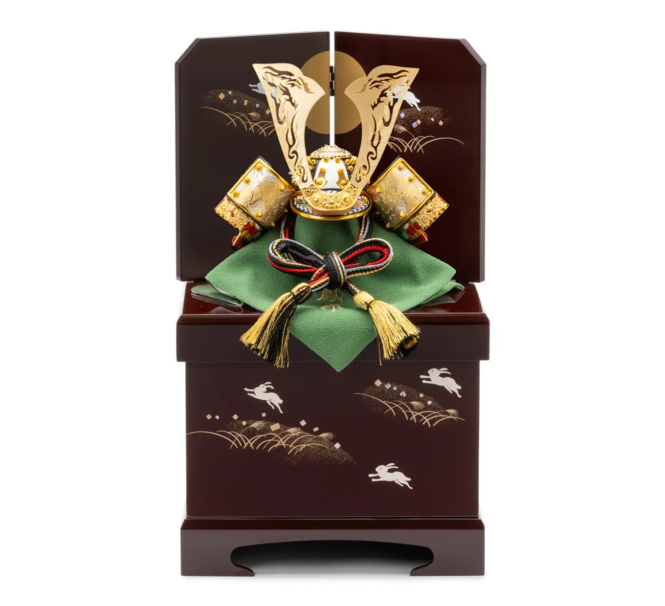 五月人形「透彫火焔鍬形に龍の兜（収納タイプ）」｜五月人形の通販