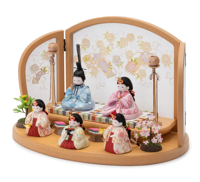雛人形「うたうた 桜立涌・桃色」｜雛人形の通販 ふらここ