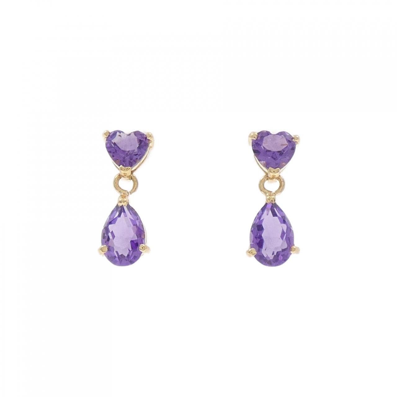 コメ兵｜K18YG ハート アメジスト ピアス｜ジュエリー｜ピアス｜【公式