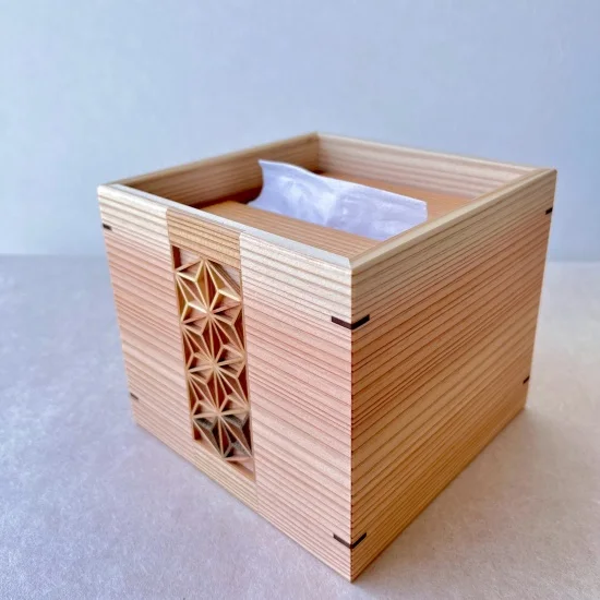 ハーフサイズ ティッシュBOX 組子細工 - Kanaete(カナエテ) - アイデア